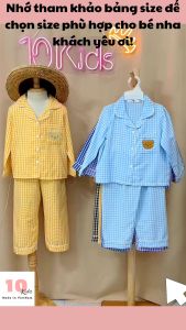 HOÀN TIỀN 15% - [8-45KG] Bộ Ngủ Pijama Phong Cách Hàn Quốc Cho Bé Trai Bé Gái - Chất Liệu Kate Thái Mát Lạnh Mặc Mùa Hè Siêu Mát Cực Thích - Đồ Ngủ Cho Bé/ Đồ Mặc Nhà Cho Bé TenKids Store