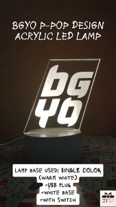 BGYO logo design PPop acrylic LED lamps 3D Gelo Akira JL Mikki Nate ACEs