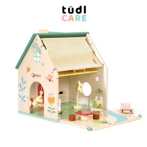 Classic World Flower Cottage Wooden Doll House