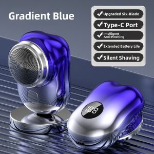 MONLEYTA | German Precision Electric Shaver Mens Mini Rotating Single Head Safety Beard Trimmer Easy To Clean Long-lasting Battery Life