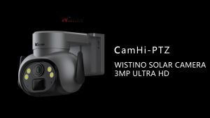 Wistino 24 Hours Recording 4K 8MP Double Solar Panel Outdoor PIR Human Detetion Two Way Audio WiFi Security CCTV Solar Camera Camhi Pro APP