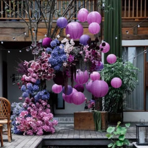 Hot Sale 1pc 20CM Chinese Paper Lantern Circular Paper Lantern Christmas Wedding Home Baby Shower Party Decoration 32 Colors
