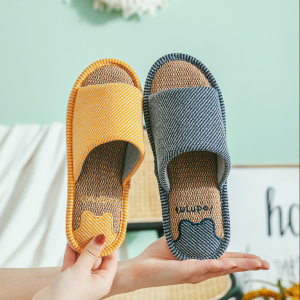 Cotton Linen Slippers 2025 Summer Ladies Linen Indoor Home Use Four Seasons Spring Autumn Couples Cute Mens Furniture