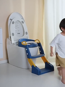Kids Potty Ladder Adjustable FoldablePotty Training Seat with Ladder for Baby Toddlers Safe Kid Toilet