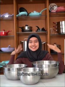 Mixing bowl supra stainless - baskom adonan kue - baskom stainlesss steel supra - waskom adonan kue