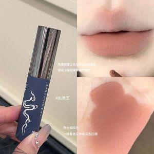 Herorange Danqing Zhu Yan Light up Lip Glaze Natural Matte Lipstick for Commuting Women Leather Book Design Comfortable Moisturizing