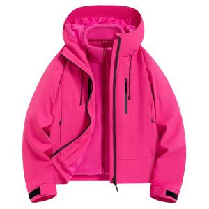 Mexican | Barbie Pink Short Womens Jacket Windproof Waterproof