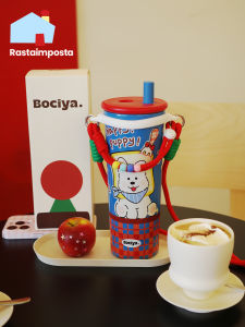 Cốc Cách Nhiệt Bằng Thép Không Gỉ Cho Nữ Cốc Đựng Nước Có Cán Dài Cốc Nước Xe Hơi Cốc Đựng Nước Lạnh Có Dây Đeo Cốc Đựng Trà