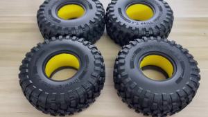 Lốp Xe Địa Hình RC 2.2 Inch Đường Kính Ngoài 130mm Có Lõi Xốp Tương Thích Với Axial SCX10 90047 D90 D110 Tamiya CC01 Traxxas TRX4 Gen8