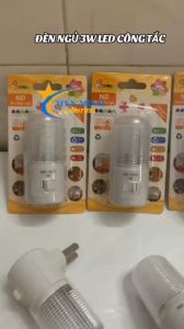 Đèn ngủ 3W led (Công tắc) với ánh sáng dịu nhẹ không gây chói mắt