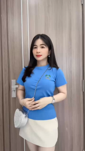 [HÀNG MỚI] Áo thun babytee nữ DOGA thêu họa tiết CÂY DỪA trẻ trung chất borip cotton mềm mát có 5 màu trendy TH218