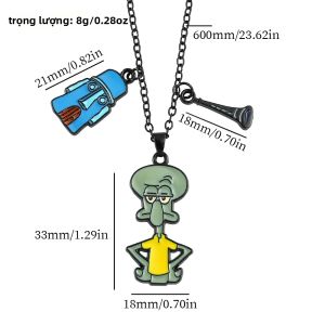 Takara Tomy | Dễ Thương Nhân Vật Hoạt Hình Anime Huy Hiệu Kim Loại Mặt Dây Chuyền Vòng Cổ Thời Trang Phụ Kiện Trang Sức Cho Bạn Bè Sáng Tạo ACG Cosplay Trang Trí