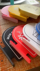 ป้ายโลโก้ร้าน แบบทรงขนมปัง หน้าหลัง ร้านคาเฟ่สุดเก๋ ป้ายร้านอาหาร ป้ายออฟฟิต ป้ายร้านค้า ป้ายแต่งร้าน แบบ 2 หน้า สุดชิค!