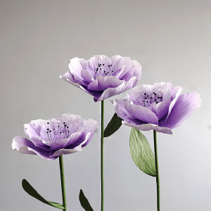 Large Wedding Paper Art Flowers Celebration Background Window Display Decorative Flowers Exposition Decor Giant Paper Flowers