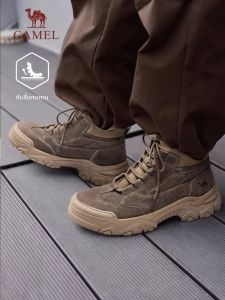 CAMEL | Giày Bốt Tăng Chiều Cao Phong Cách Làm Việc Cho Nam Mùa Xuân Thu
