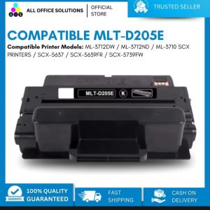 AOS Compatible Samsung MLT-D205E Black Toner Cartridge For use in Samsung ML-3712DW ML-3712ND ML-3710 SCX PRINTERS SCX-5637 SCX-5639FR SCX-5739FW printers