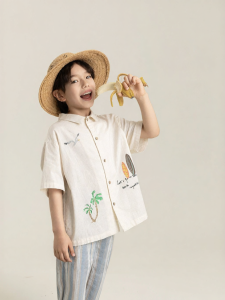 Breathable & Comfortable Boys Cotton Shirt Short Sleeve