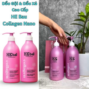 Dầu gộị xả He Bau tepi Nano hồng thơm lâu mượt tóc kiềm dầu cho tóc dầu tóc chính hãng - 1000ml siêu thơm