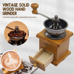 Vintage Hand Coffee Grinder 1 Pcs Hand Crank Hand Coffee Grinder Vintage Style Hand Coffee Grinder Vintage Wooden Hand Coffee Grinder Classic Coffee Grinder