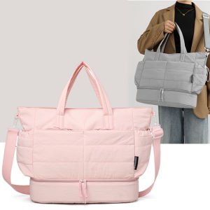 Fitness Bag New Large Capacity Travel Tote with Shoes Compartment Multifunctional Handbag for Women Commuting Gym Crossbody Bag