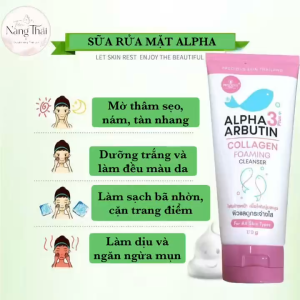 Sữa rửa mặt Alpha arbutin 120ml Thái Lan