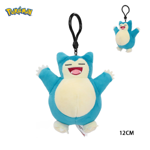 Original Pokemon Eevee Plush Keychain Set 5 inch Snorlax Plush Keychain Doll Pikachu Jigglypuff Umbreon Bag Pendant Gifts