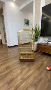 กรงนก กรงนกขนาดใหญ่ กรงชูการ์ กระกระรอก กรงนี้เหมาะสำหรับนกทุกชนิดและสัตว์เลี้ยงฟันแทะอื่นๆ ขนาด 46x36x95 cm(Only includes cages)