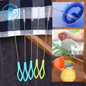Cọ Rửa Vệ Sinh Ống Hút / Bình Nước / Bình Sữa Cán Bọc Nhựa 20cm Linh Hoạt Tiện Dụng