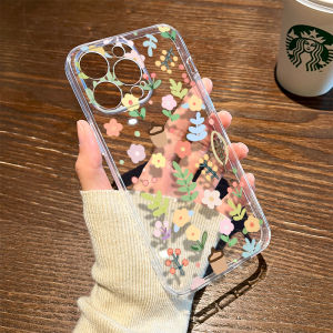 เคสโทรศัพท์มือถือแบบน่ารักสำหรับผู้หญิงในช่วงฤดูร้อน เคสโทรศัพท์มือถือแบบโปร่งใส ลายดอกไม้ ลายการ์ตูน ดีไซน์สร้างสรรค์ ป้องกันได้