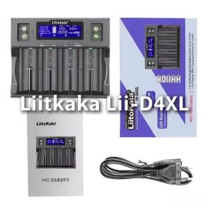 LiitoKala Lii-D4XL Battery Charger 18650 Charger 21700 Charger 26650 Charger AAA NiMH NiCd Charger Li-Ion LiFePO4 Smart Ch