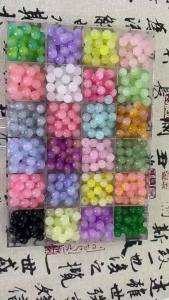 50 Pcs 8mm Glass Beads Beautiful Multicolor Beads Handmade Diy Bracelet Necklace Bracelet Jewelry Handmade Beads Accessories
