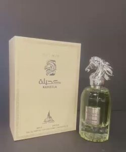 *Kaheela Platinum by Paris Corner* is an 85ml Eau de Parfum that exudes luxury and sophistication. The perfume is designed to appeal to both men and women blending masculine and feminine notes seamlessly.