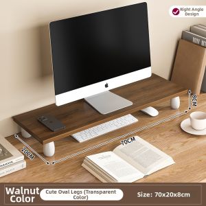 Wooden Desktop Shelf Elevation Rack