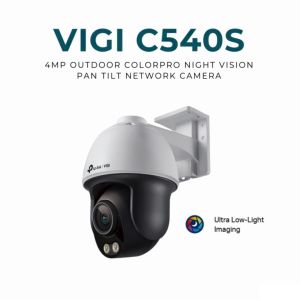 TP-Link Official Store | VIGI C540S | 4MP ColorPro Night Vision Pan Tilt Outdoor Home Security Network CCTV Camera Connect to Cellphone