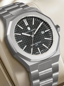 SAPPHERO นาฬิกาผู้ชายนาฬิกาธุรกิจคลาสสิกนาฬิกาสแตนเลสนาฬิการะดับไฮเอนด์นําเข้าการเคลื่อนไหวนาฬิกาข้อมือกีฬา