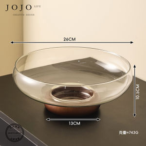 Modern Simple Glass Fruit Tray Home Living Room Coffee Table Decoration Accessories JOJOS L PD Plague from China