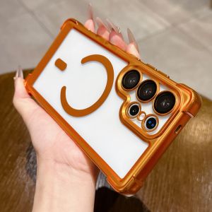 Matte Clear Case Samsung S23 S24 S25 S26 Ultra Plus S23fe S24fe S25fe Case Clear Case with Four Corner Protection Support Wireless Charging Anti-Scratch & Drop Protection