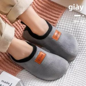 Mùa Đông Ấm Áp Sang Trọng Dép Cho Bé Tập Đi Bé Trai Bé Gái Mềm Chống Trơn Trượt Trong Nhà Tầng Mút Giày Trẻ Em Nhà Giày Đi Bộ