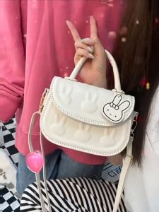 [Tặng Kèm Móc Thỏ] Túi Handmade Tự Đan Form Yên Ngựa Hoạ Tiết Dập Nổi Hình Thỏ CUTE Làm Túi Tặng Quà Bạn Gái Siêu Ý Ngĩa - EB91