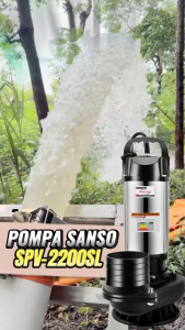 Tsolumy Pompa Celup Air Kotor SPX-2200SL Stainless Steel 4inch Mesin Pompa Air Limbah / Pompa Lumpur