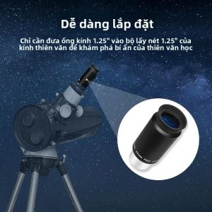 Kính Thiên Văn Plossl 125 Inch 40mm Thị Kính Xem Chi Tiết Cao Với Trường Nhìn 58 Độ Cho Bộ Lọc Thiên Văn