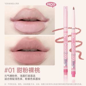 Gracebabi Multi-Use Lip Liner Long-Lasting Foggy Plump Lip Tint Eye Lid Shading Lipstick Base Easy to Color Boosts Color Any Skin Type