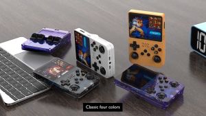 Kiumo R36S Game Console Retro Handheld Game Console Built-in 15000+ Classic Games Portable Game Console Linux System 3.5 Inch IPS Screen