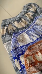 CELANA KULOT MOTIF GAJAH/ CELANA WANITA RAYON PREMIUM KEKINIAN