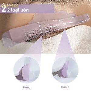 Bộ Dụng Cụ Làm Xoăn Mi Lomansa 4 Cặp Mi Giả Silicon J & C Curl Miếng Dán Giữ Mi Que Nâng Mi Phụ Kiện Làm Xoăn Mi 3D Dụng Cụ Trang Điểm