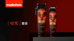 Upgraded Madeshow D3 New Hair Clipper+Trimmer Set Professional Retro Wireless Original Razor T Blade High Speed High Quality