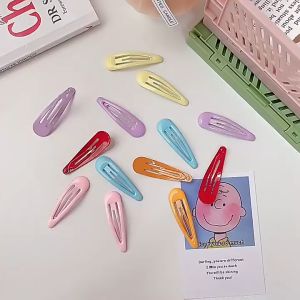 24Pcs/Set Fashion Colorful Water Droplet Hair Clip Baby Girl Bangs Hairpin BB Clips Barrettes Headbands Headwear Hair Accessorie