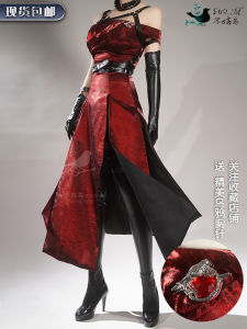 No Goo Bird Love and Deep Space Dark Curtain Charming Cosplay Costume Deep Space Hunter Master Red Dress Suit