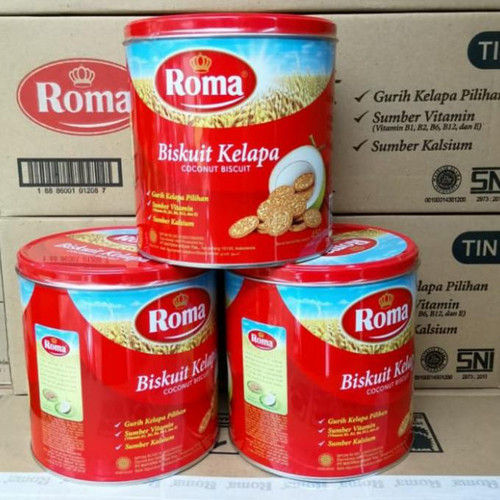 roma kelapa kemasan kaleng 345gr biskuit kelapa | Lazada Indonesia