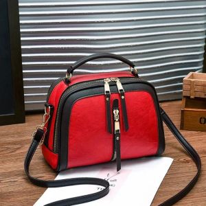 กระเป๋าถือหรูผู้หญิงกระเป๋าออกแบบ PU หนังสีทึบ Messenger กระเป๋าแฟชั่นไหล่ Crossbody กระเป๋า Tassen Tote